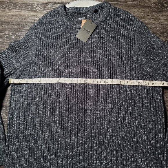 NWT Only & Sons Onsmalaki Reg 7 Crew Knit Sweater in Dark Blue Sz XXL - Picture 3 of 8